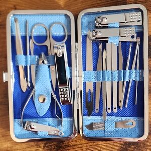 Blue and Silver Manicure Set